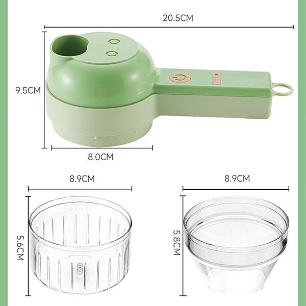 🔥4 in 1 Portable Electric Vegetable Cutter Set