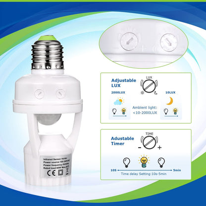 💡Motion Sensor Light Sockets