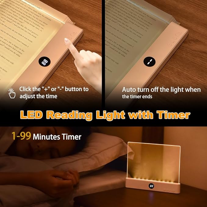 【2-in-1 Magic Night Light ✨】It’s Both a Bedside Ambience Lamp AND a Reading Must-Have!
