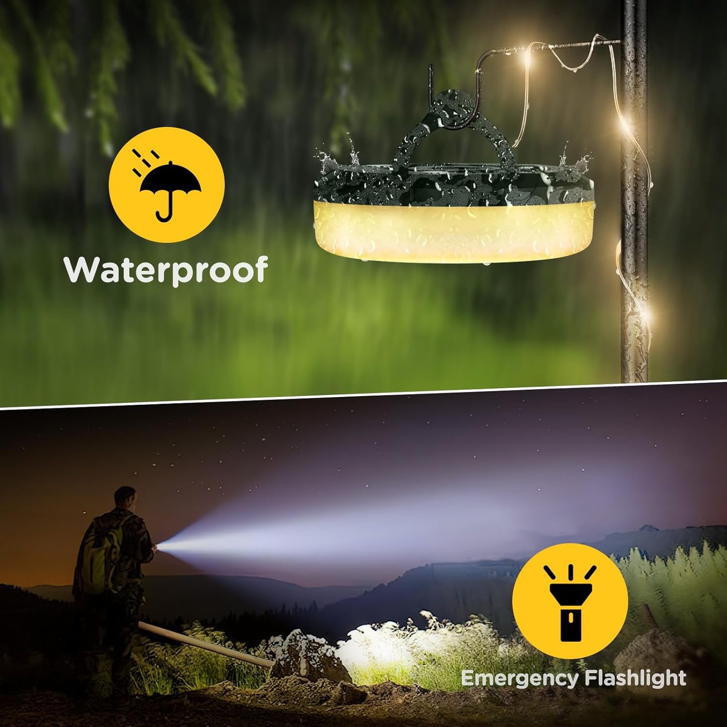 🔥4-in-1 Camping Ambient String Lights | Light Up Your Outdoor Party in 1 Click✨