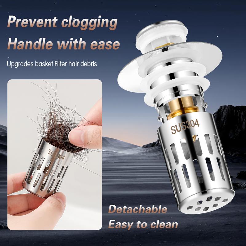 🔥Universal Stainless Steel Drain Strainer