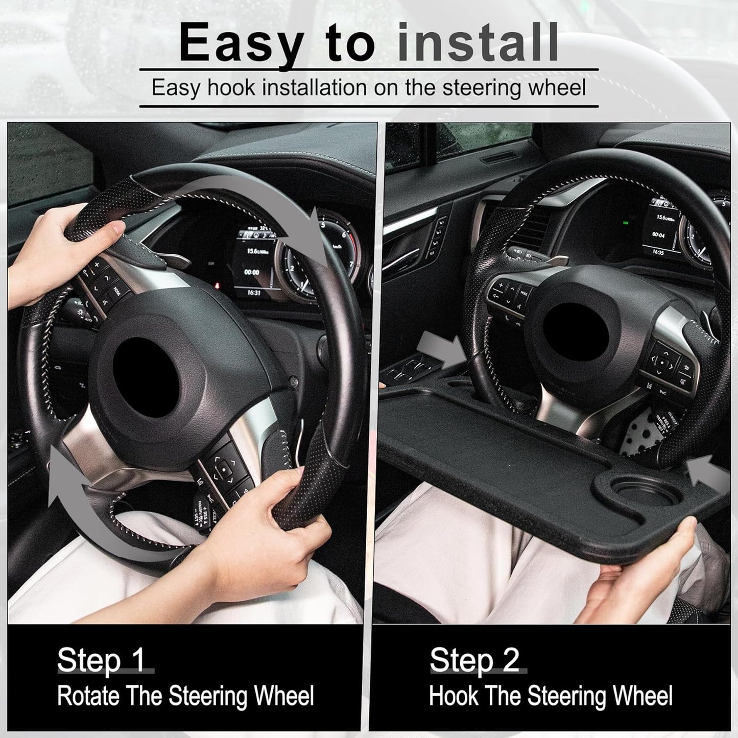 🚗 Multi functional car steering wheel table | dining | office | support