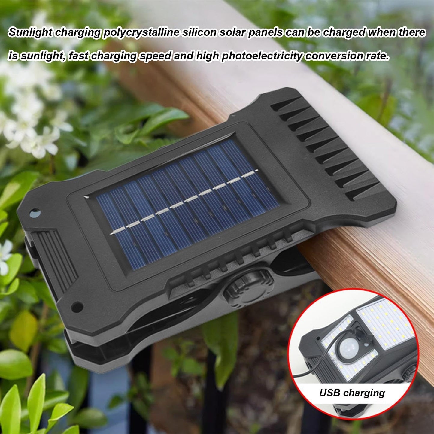 Equisafety Solar Powered LED Outdoor Light Clip
