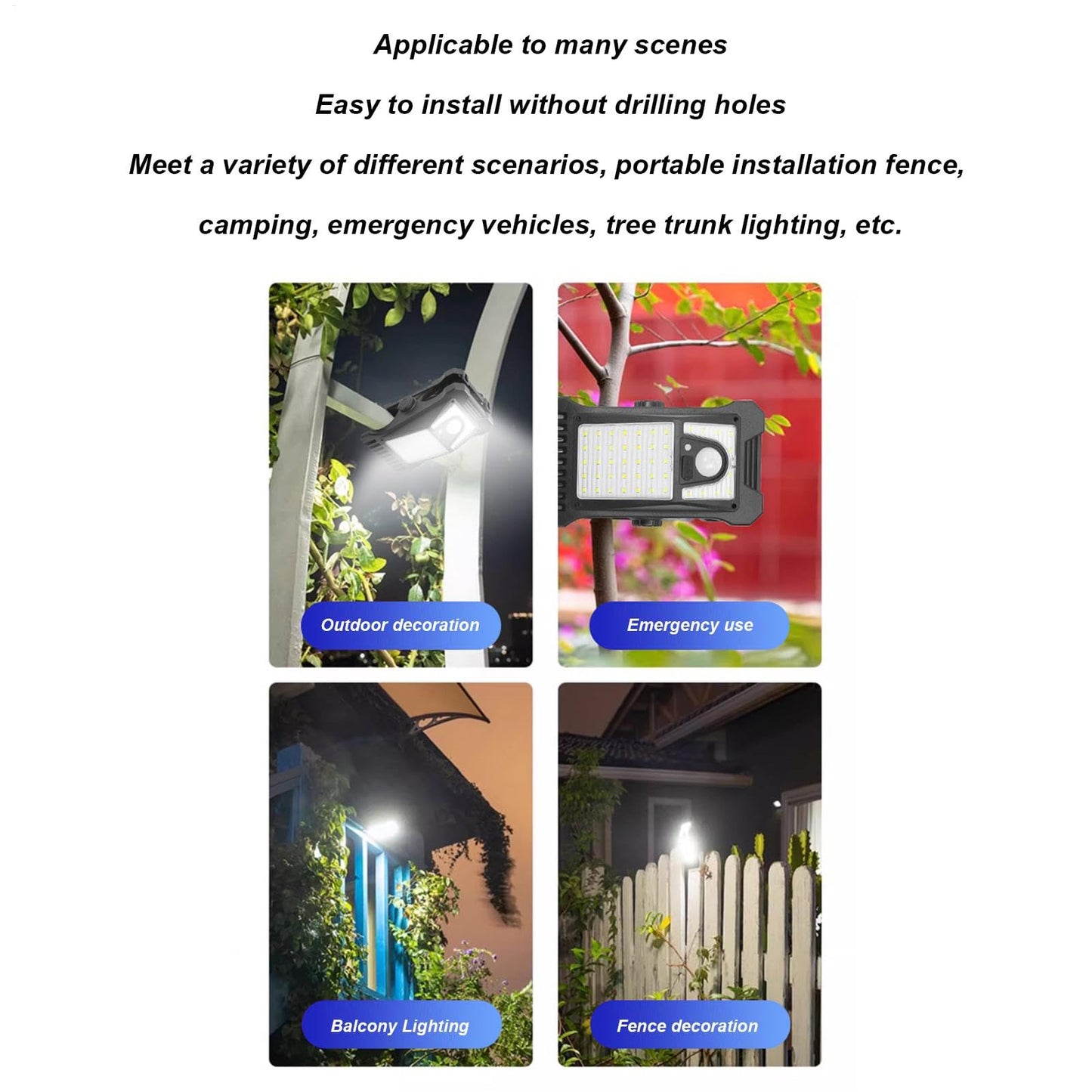 Equisafety Solar Powered LED Outdoor Light Clip